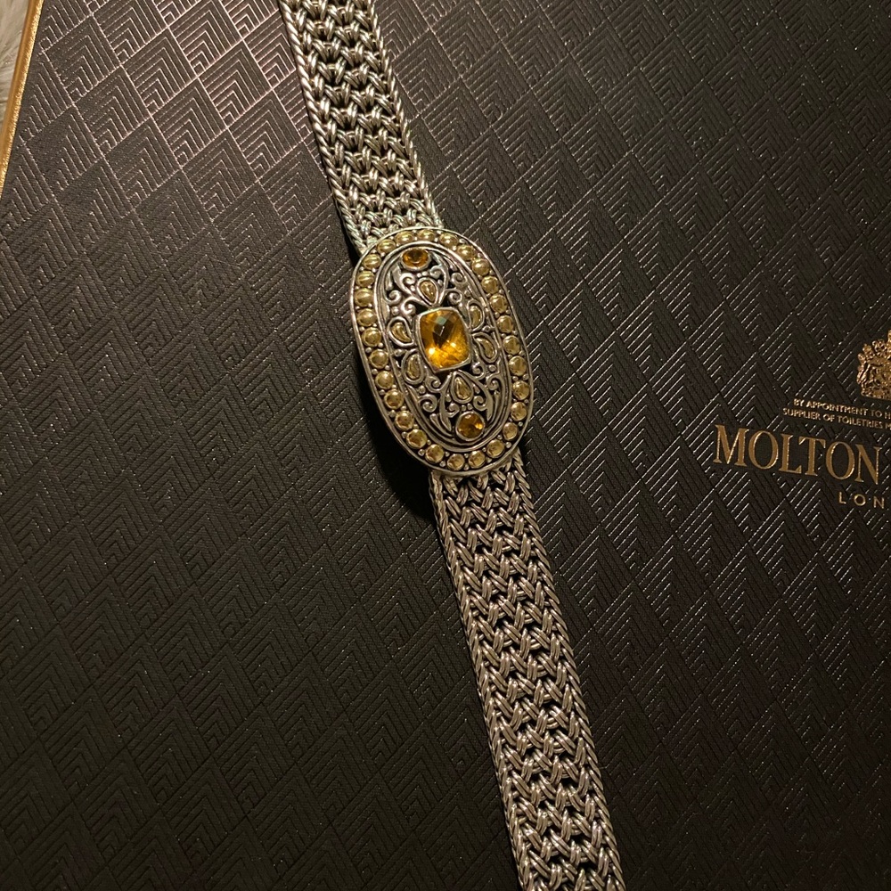 Samual B Citrine Weave Bracelet
